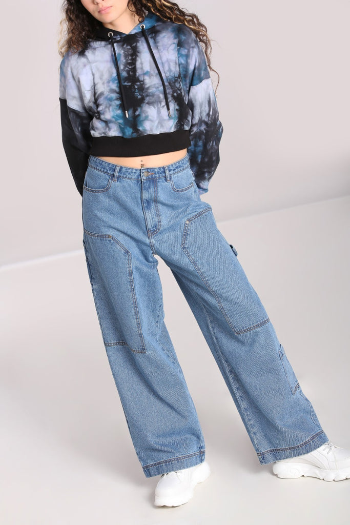 Hell Bunny Rider Jeans - Blue