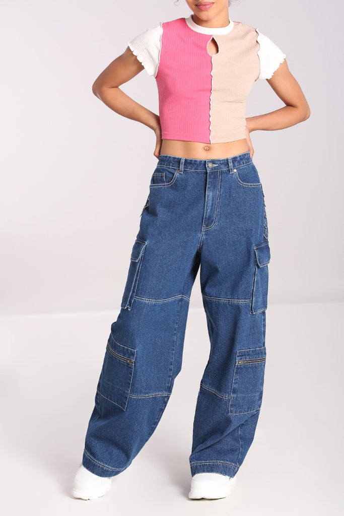 Hell Bunny Cameron Jeans - Blue