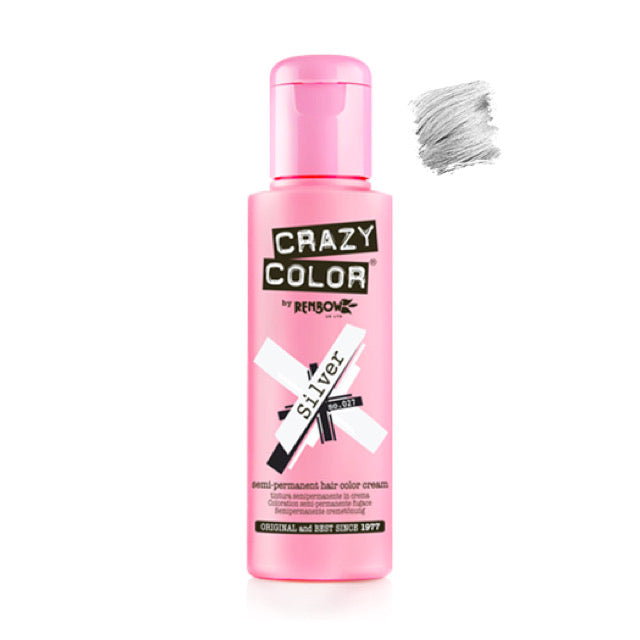 Crazy Color Semi-Permanent Hair Colour - Silver