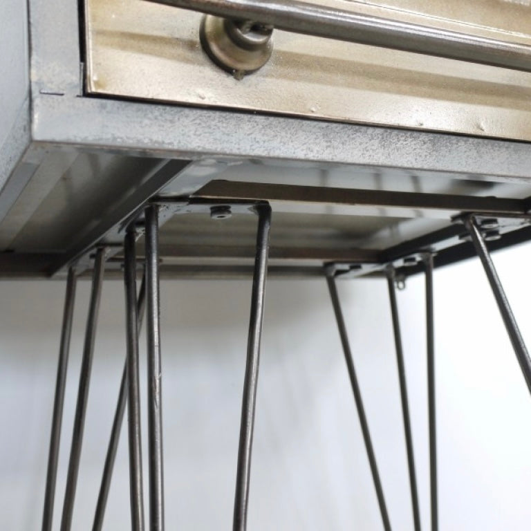 Metal Industrial Style Bedside Cabinet