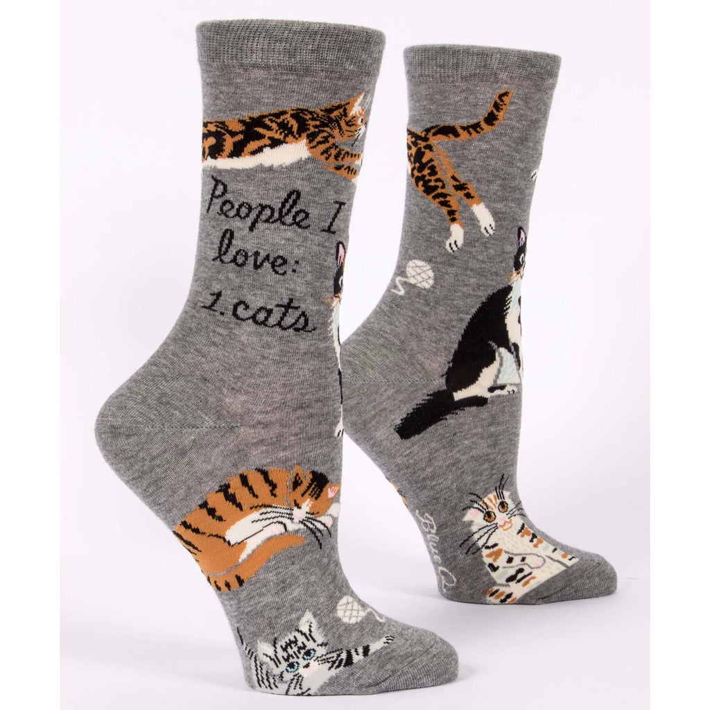 People I Love: Cats - Crew Socks