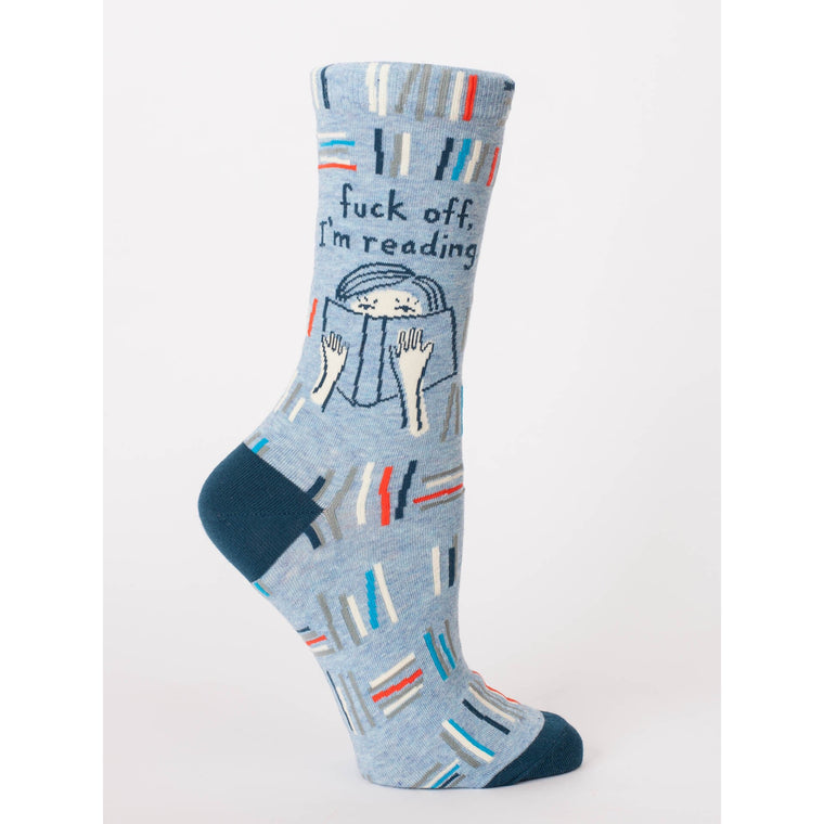 Fuck off, I'm Reading - Crew Socks