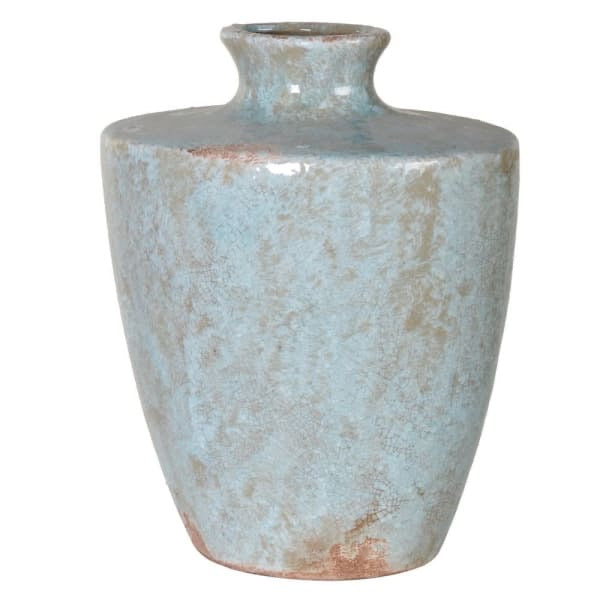 Blue Distressed Vase
