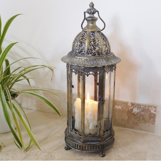 Ornate Brass Lantern Large