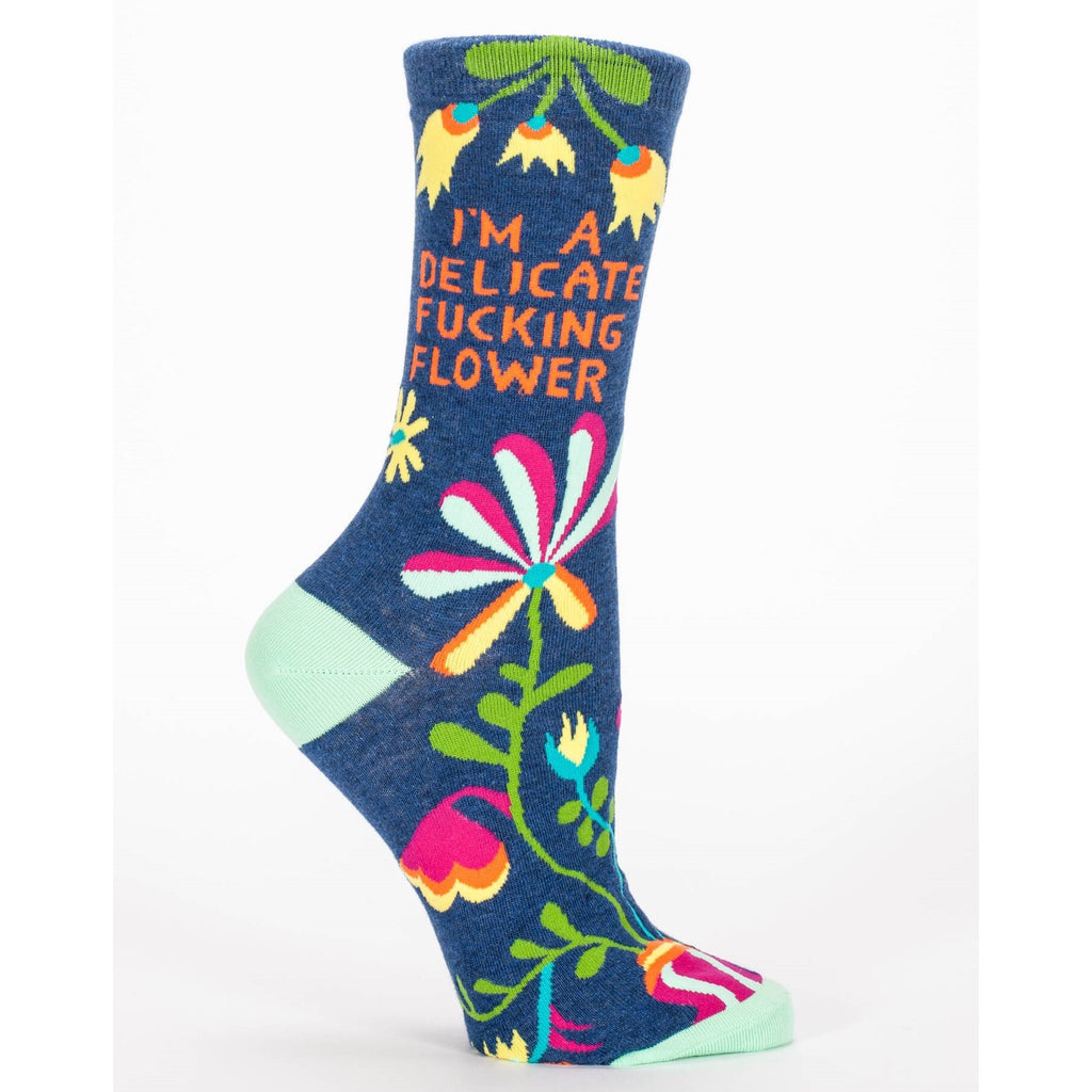 I'm A Delicate Flower - Crew Socks