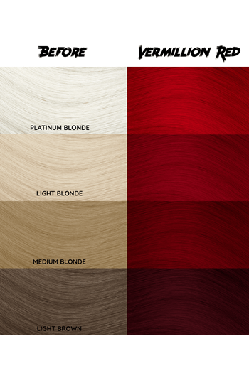 Crazy Color Semi-Permanent Hair Colour - Vermillion Red