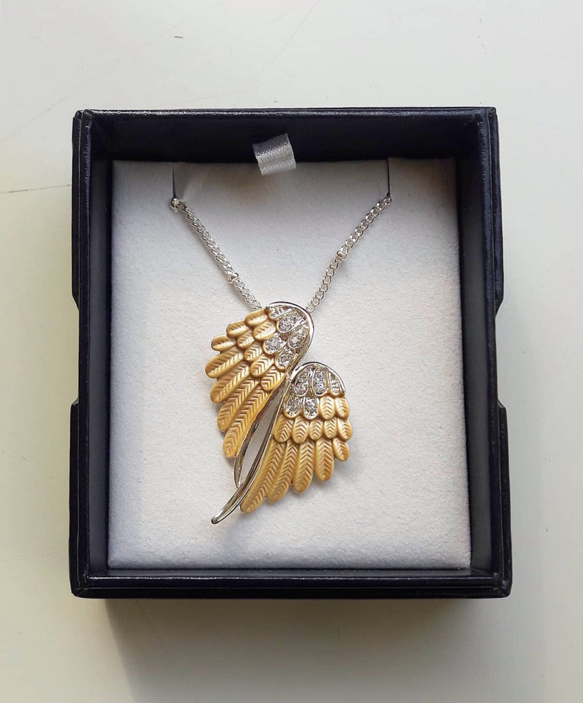 Byzantium Angel Wing Necklace - 2 Colours