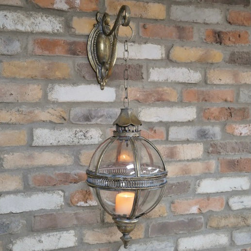 Round Wall Hanging Lantern Plus Bracket