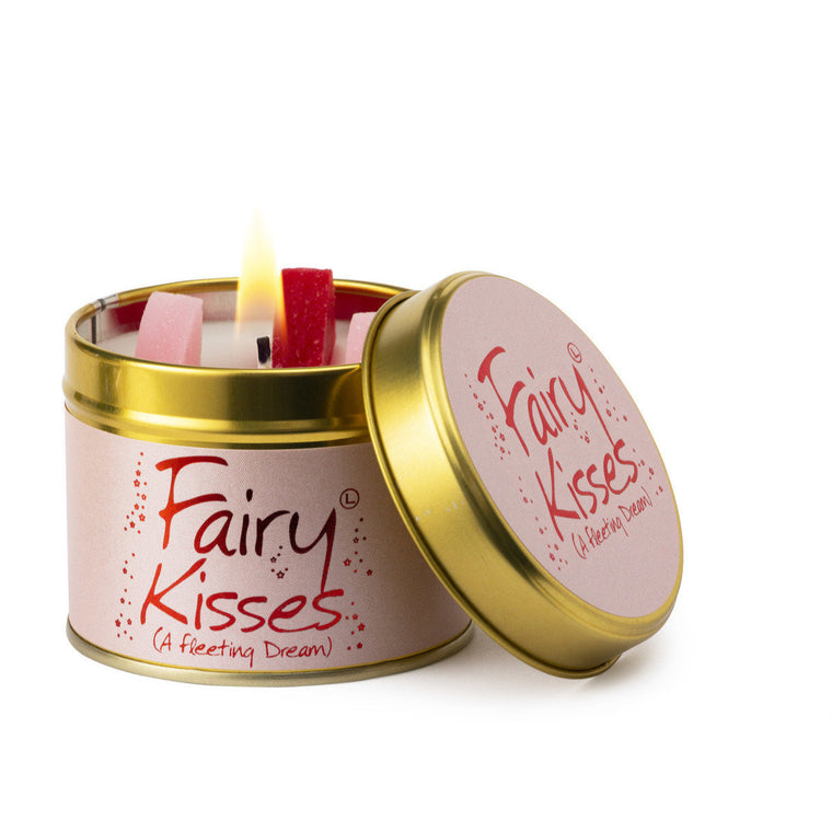 Lily-Flame Scented Tin Candle - Fairy Kisses