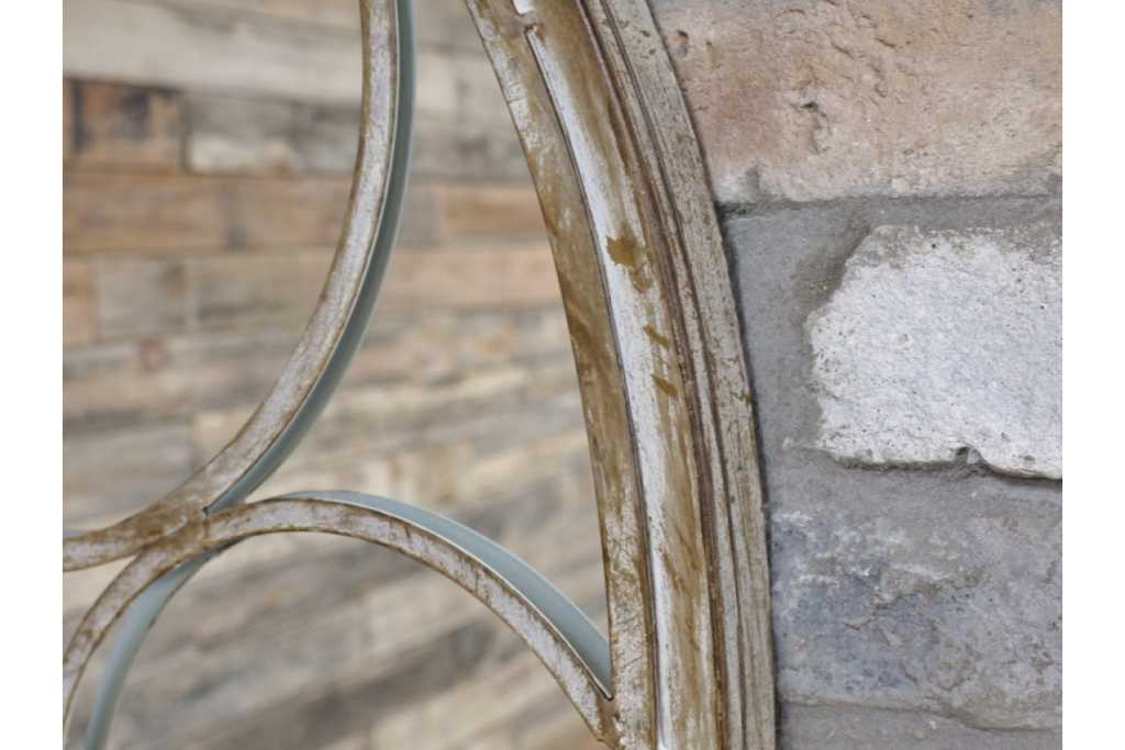Metal Arch Garden Mirror