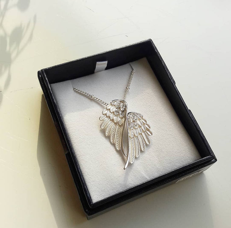 Byzantium Angel Wing Necklace - 2 Colours