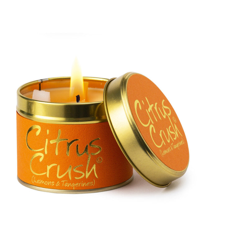 Lily-Flame Scented Tin Candle - Citrus Crush