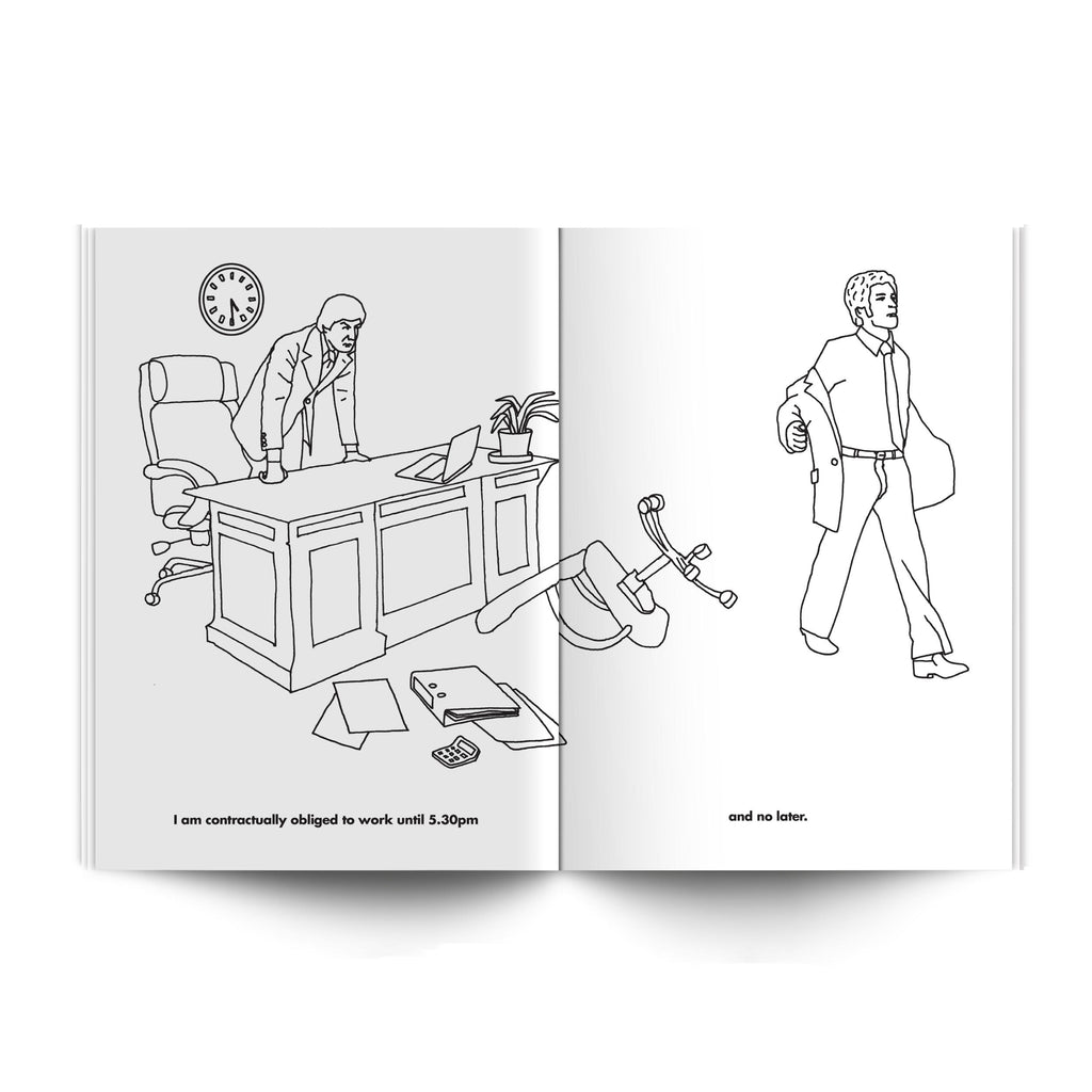 Modern Toss Colouring Book - The Working Day